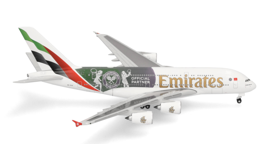 Emirates Airbus A380 "Wimbledon Official Partner" - A6-EOE herpa 1/500
