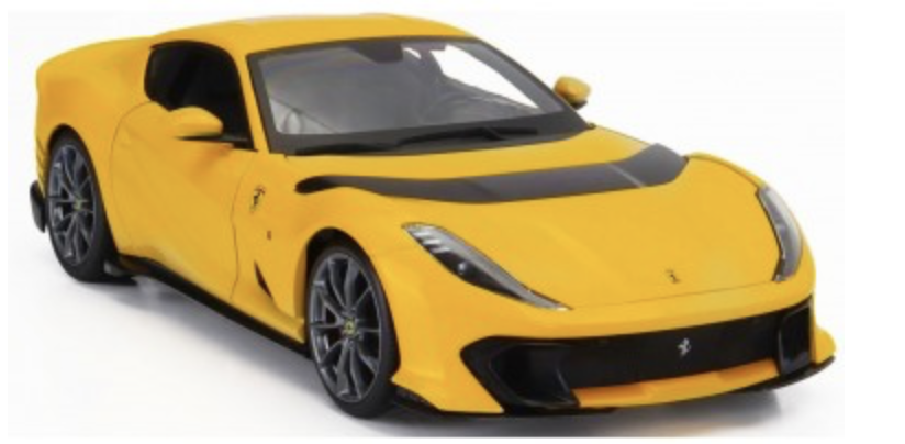 Ferrari 812 Competition JAUNE 2021 BURAGO 1/18