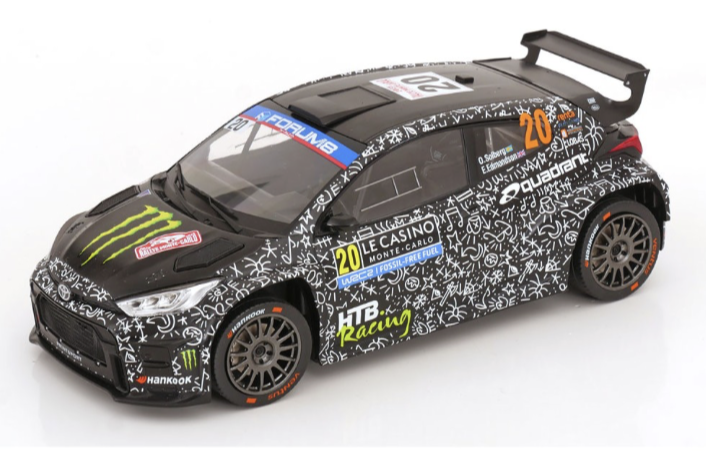 Toyota GR Yaris Rally2 WRC No 20 Solberg Monte Carlo 2025 IXO 1/18
