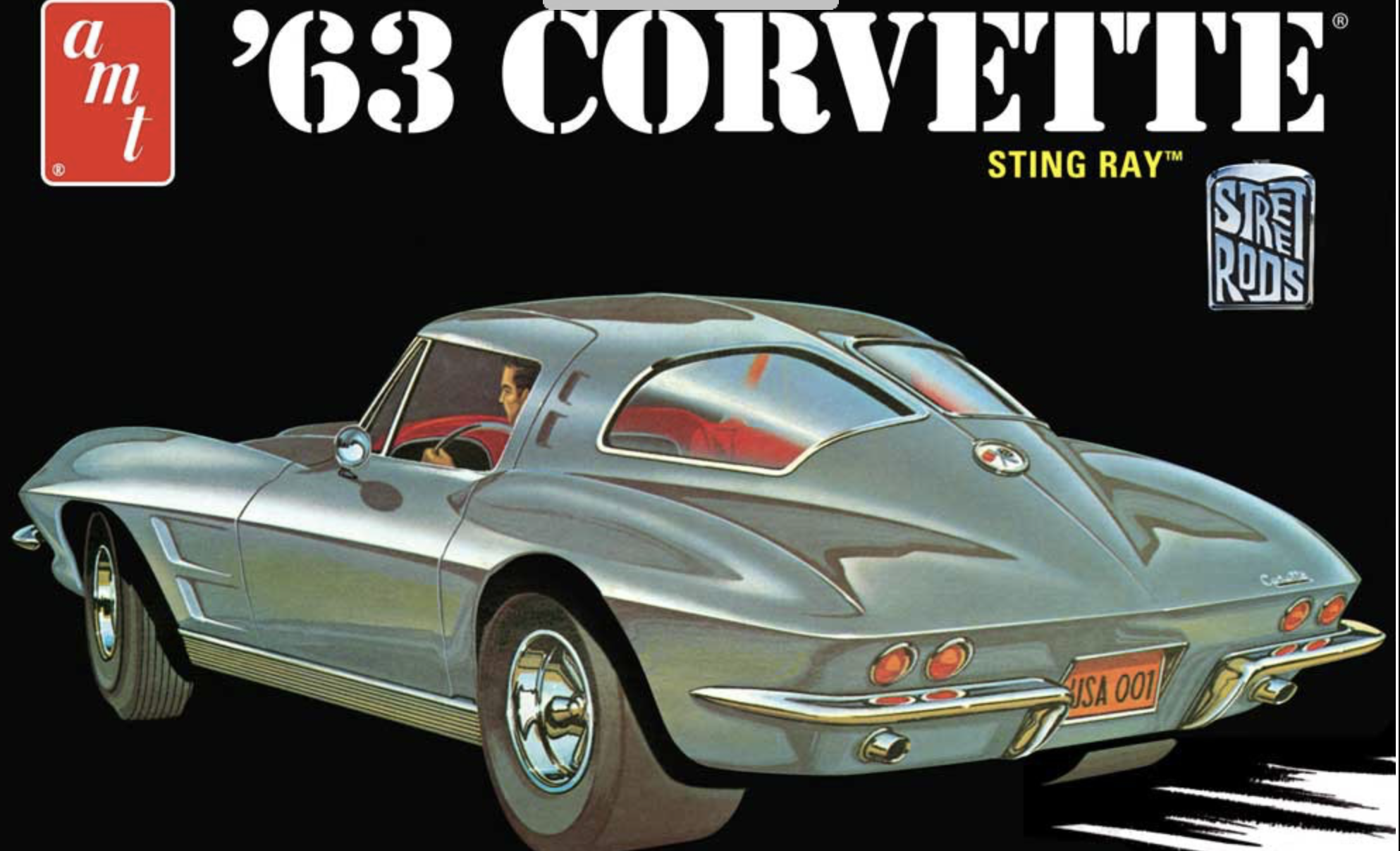 Corvette Chevy 1963 AMT 1/25