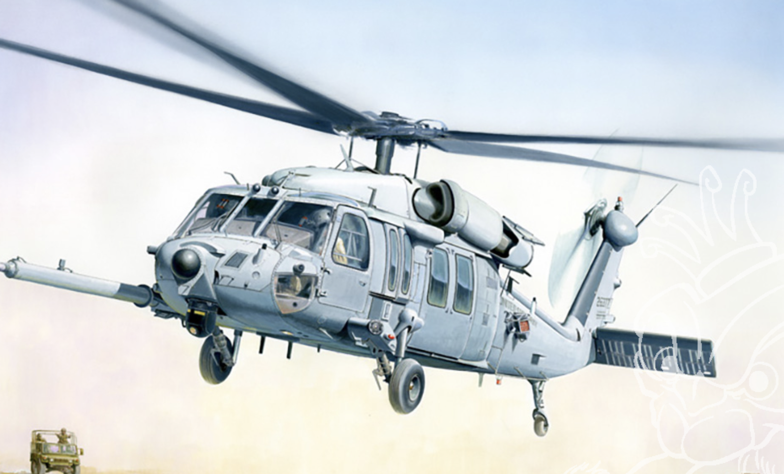 ÉLICOPTÈRE 2666 MH-60K BLACKHAWK SOA ITALERI 1/48