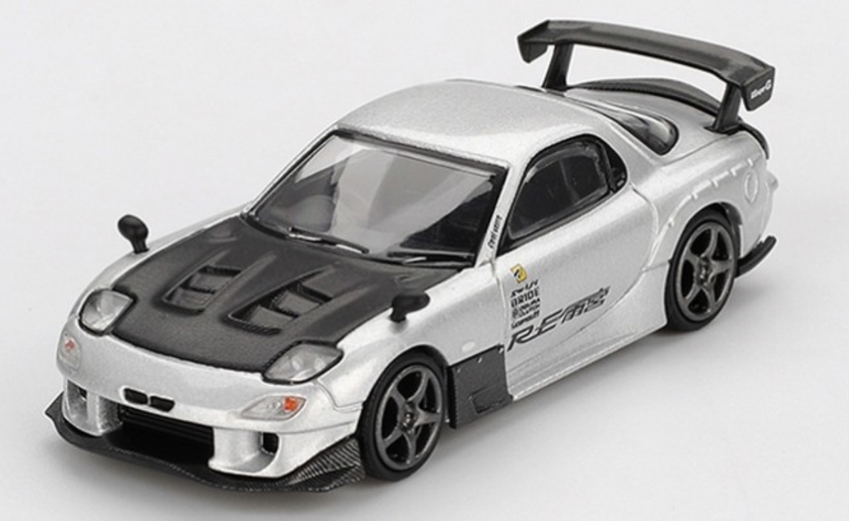 MAZDA RX7 (FD3S) RE-Amamiya Silver Metallic 2004 MINI GT 1/64