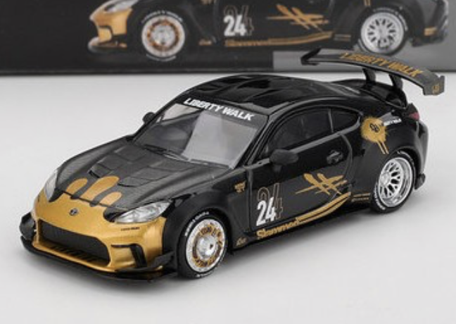TOYOTA GR Supra LB-Nation Black & Gold 2025 MINI GT 1/64