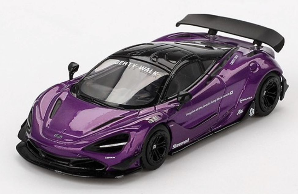 MCLAREN 720S LB-Works Purple 2020 LHD MINI GT 1/64