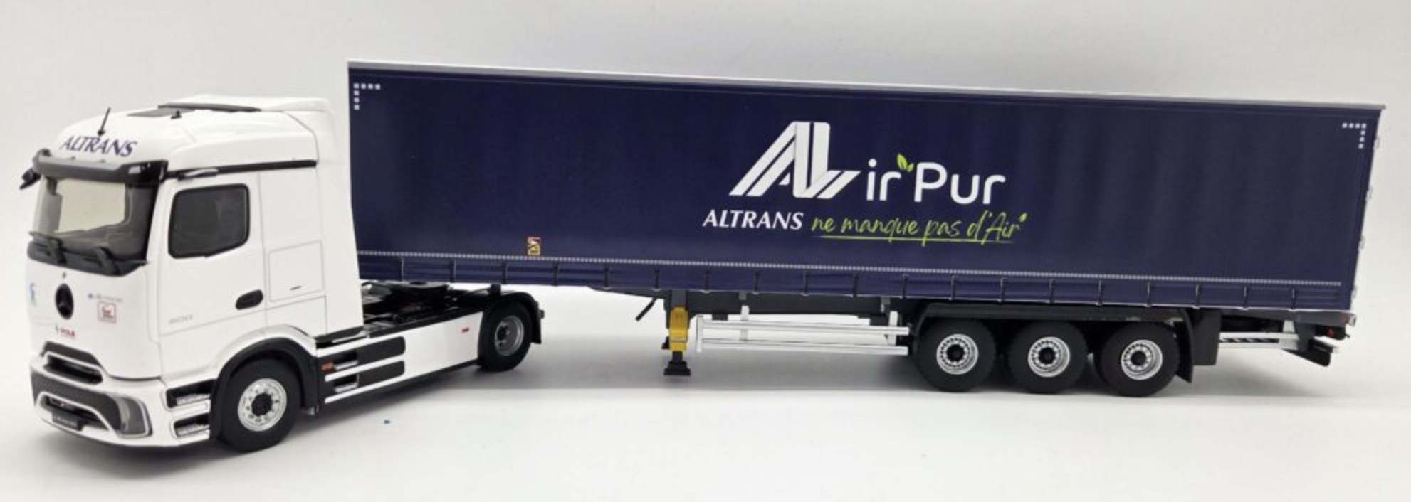 MERCEDES E ACTROS REMORQUE TAUTLINER TRANSPORTS ALTRANS AIR’PUR Eligor 1/43