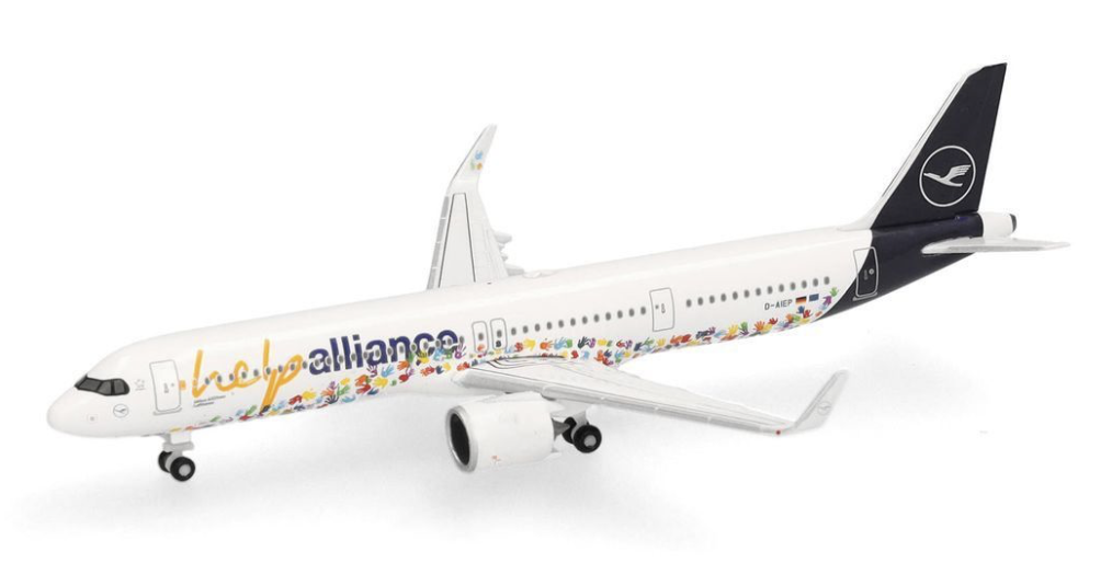 Lufthansa Airbus A321neo Help Alliance D-AIEP HERPA 1/500