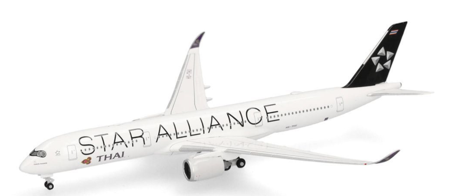 Thai Airways Airbus A350-900 Star Alliance HS-THU HERPA 1/500