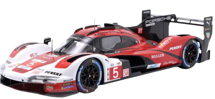 Porsche 963 #5 6th 24h LeMans 2024 Porsche Penske Motorsport 1:18 Ixo