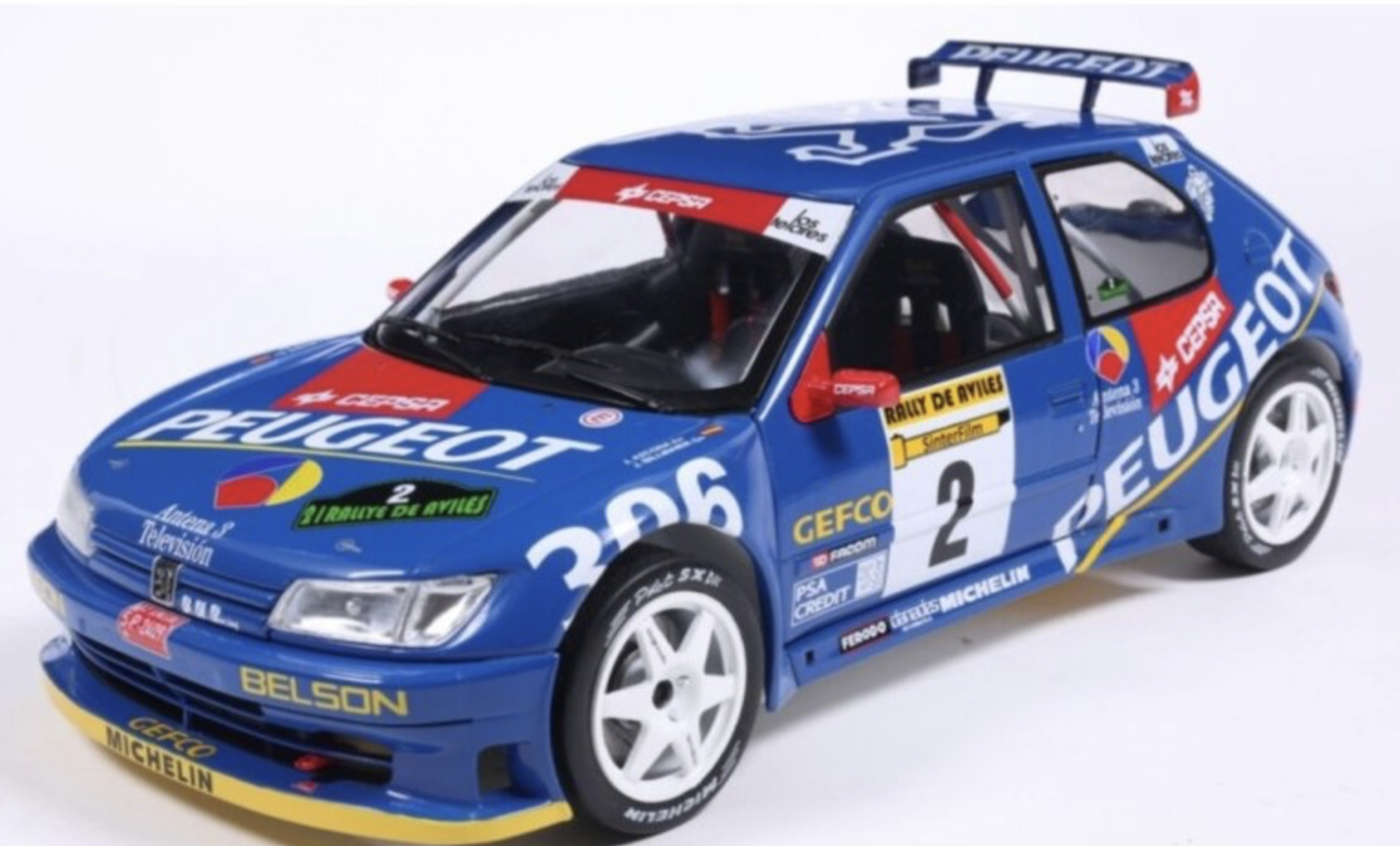 Peugeot 306 Maxi No 2 Ascona Aviles 1997 SOLIDO 1/18