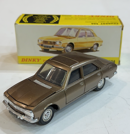 PEUGEOT 504 BRONZE 1968 DINKY TOYS 1/43°