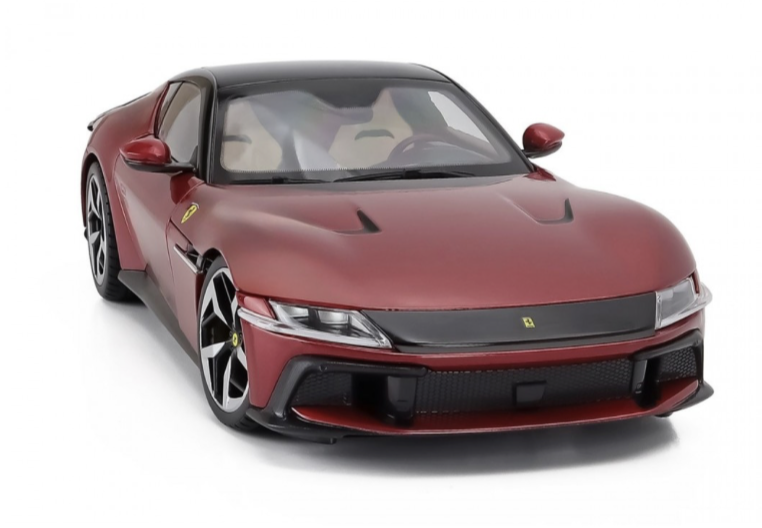 Ferrari 12Cilindri 2024 Red avec vitrine POLISTIL 1/18
