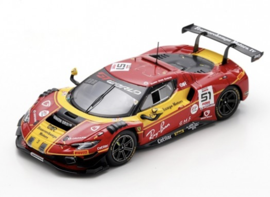 FERRARI 296 GT3 N°51 AF Corse - Francorchamps Motors 3ème 24H Spa 2025 looksmart 1/43