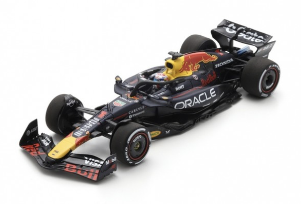 RED BULL Racing RB21 N°1 Oracle Red Bull Racing Vainqueur GP Abu Dhabi 2025 + pit board spark 1/43