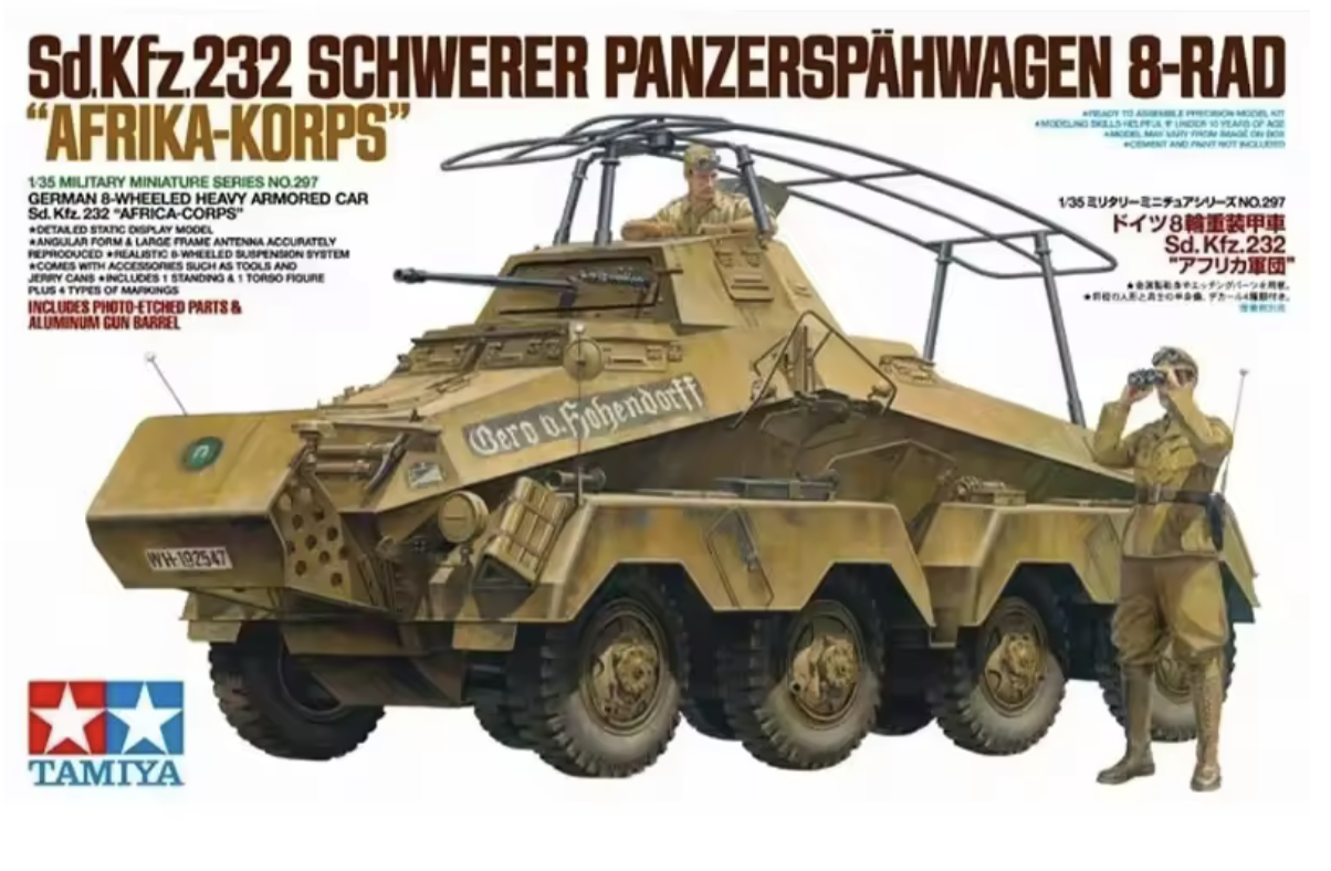CHAR : SD.KFZ.232 AFRIKA KORPS Tamiya 1/35
