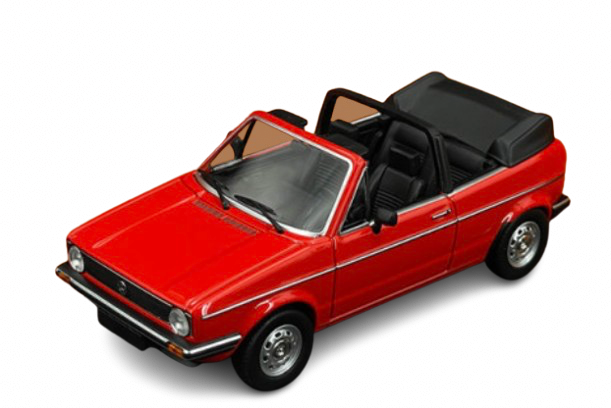Volkswagen Golf Cabriolet 1979 Rouge MINICHAMPS 1:43