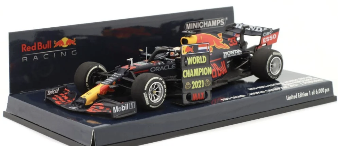 Honda Red Bull Racing RB16B  Vainqueur GP d'Abu Dhabi 2021 Champion du Monde MINICHAMPS 1:43