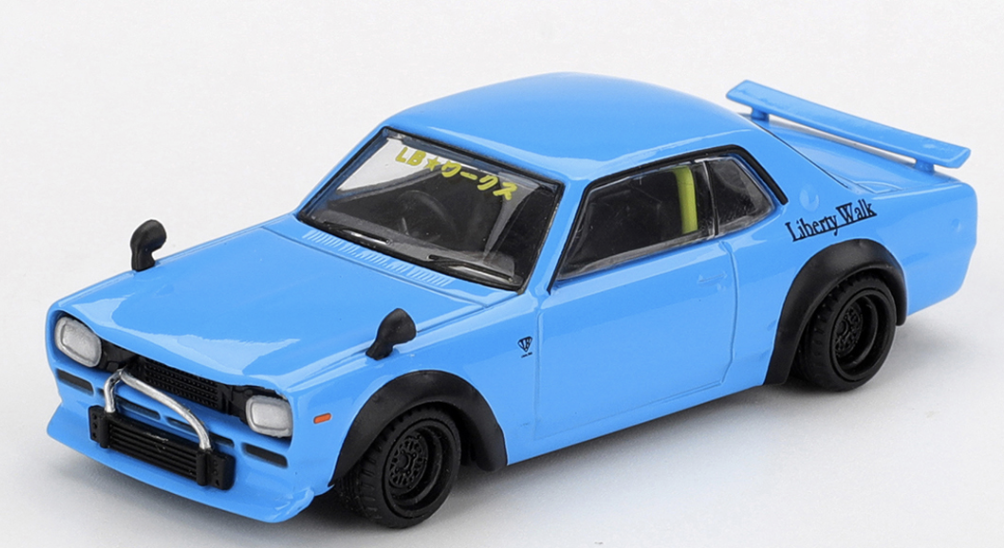 Nissan LB Works HAKOSUKA bleu MINI GT 1/64