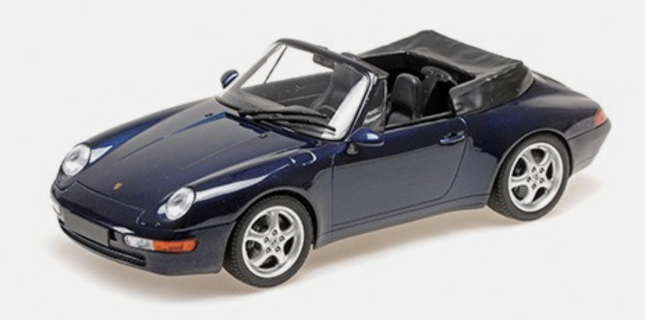 Porsche 911 (993) Cabriolet Bleu Metallic 1994 MINICHAMPS 1/18