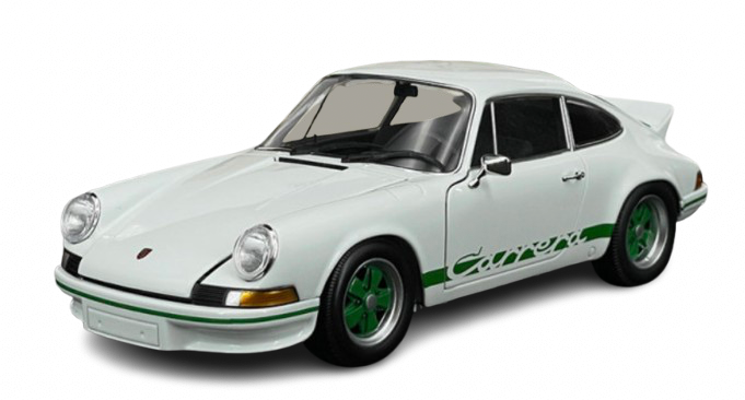 Porsche 911 Carrera RS 2.7 1972 Blanc / Bandes Vertes Minichamps 1/18