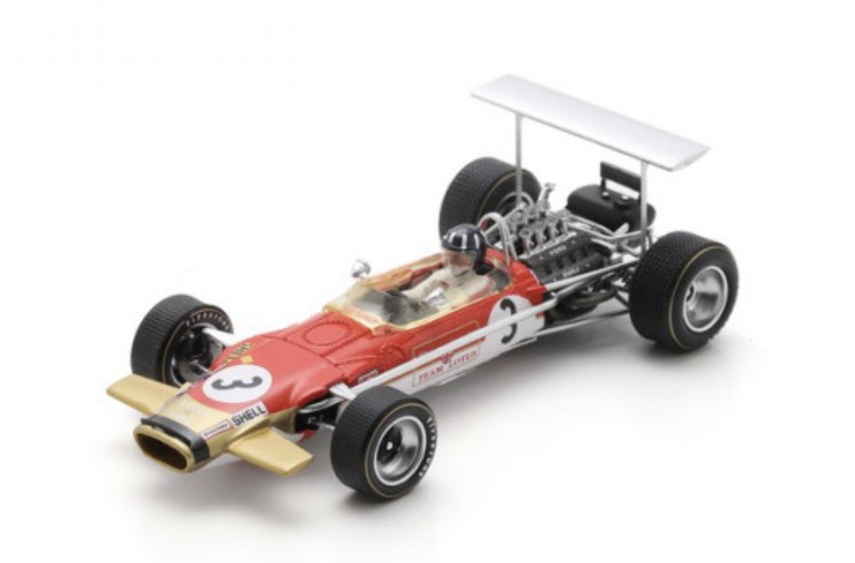 LOTUS 49B N°3 2ème GP Allemagne 1968 Graham Hill SPARK 1/43