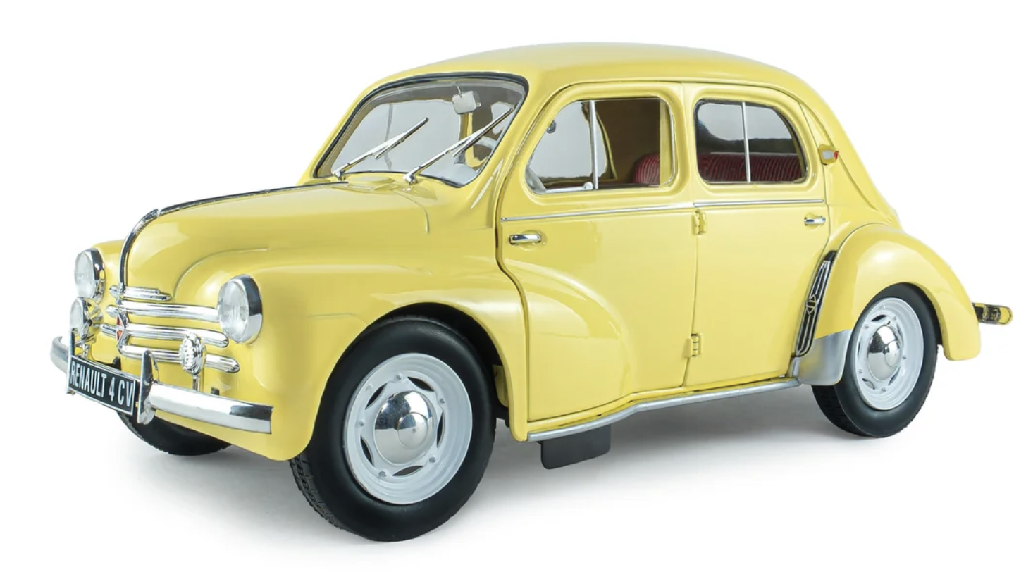 RENAULT 4CV BEIGE (JAUNE INFANTE) 162 1961 1/18