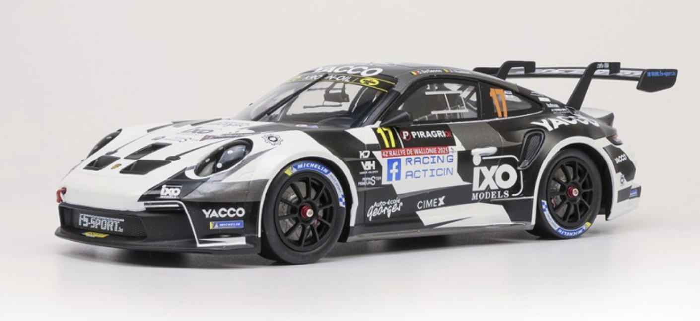 Porsche 992 Rally GT 17 Rallye de Wallonie 2025 IXO MODELCARS 1/43