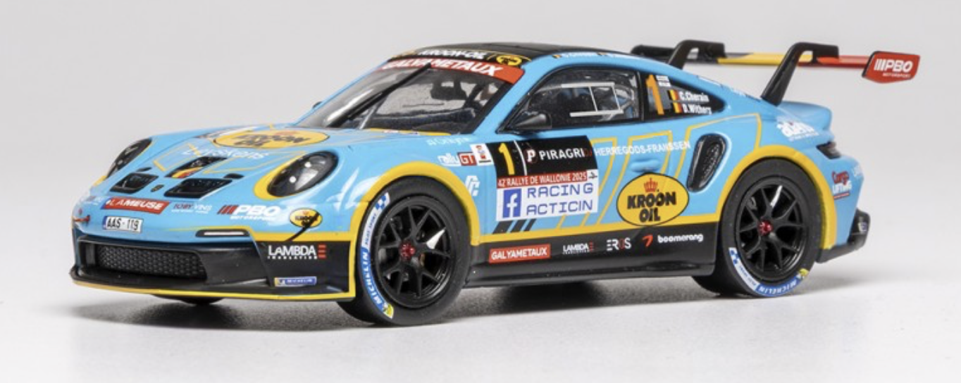 Porsche 992 Rally GT 1 Rallye de Wallonie 2025 IXO MODELCARS 1/43