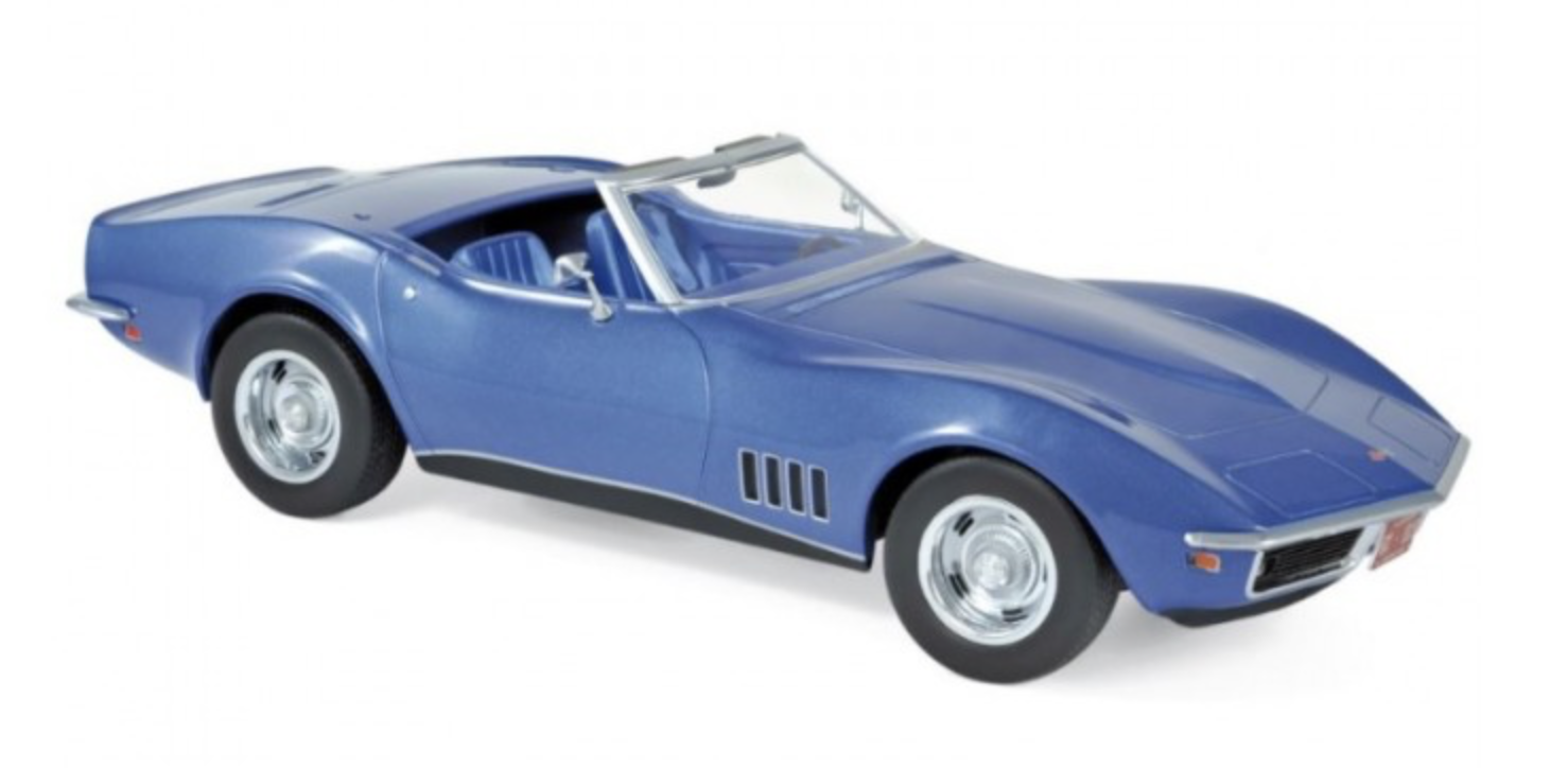 CHEVROLET CORVETTE 1969 BLUE NOREV 1/18