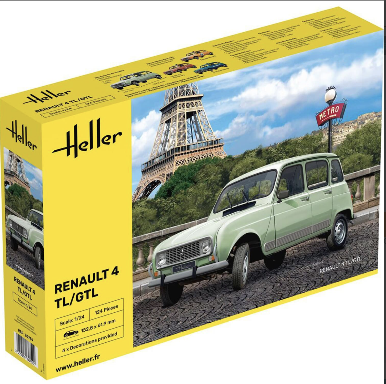 RENAULT 4L - Heller 1/24