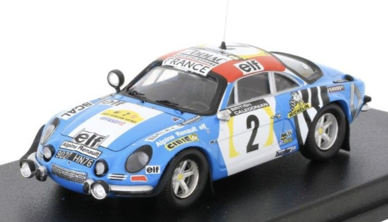 alpine renault a110 EAST AFRICAN SAFARI 1974 2" TROFEU 1/43