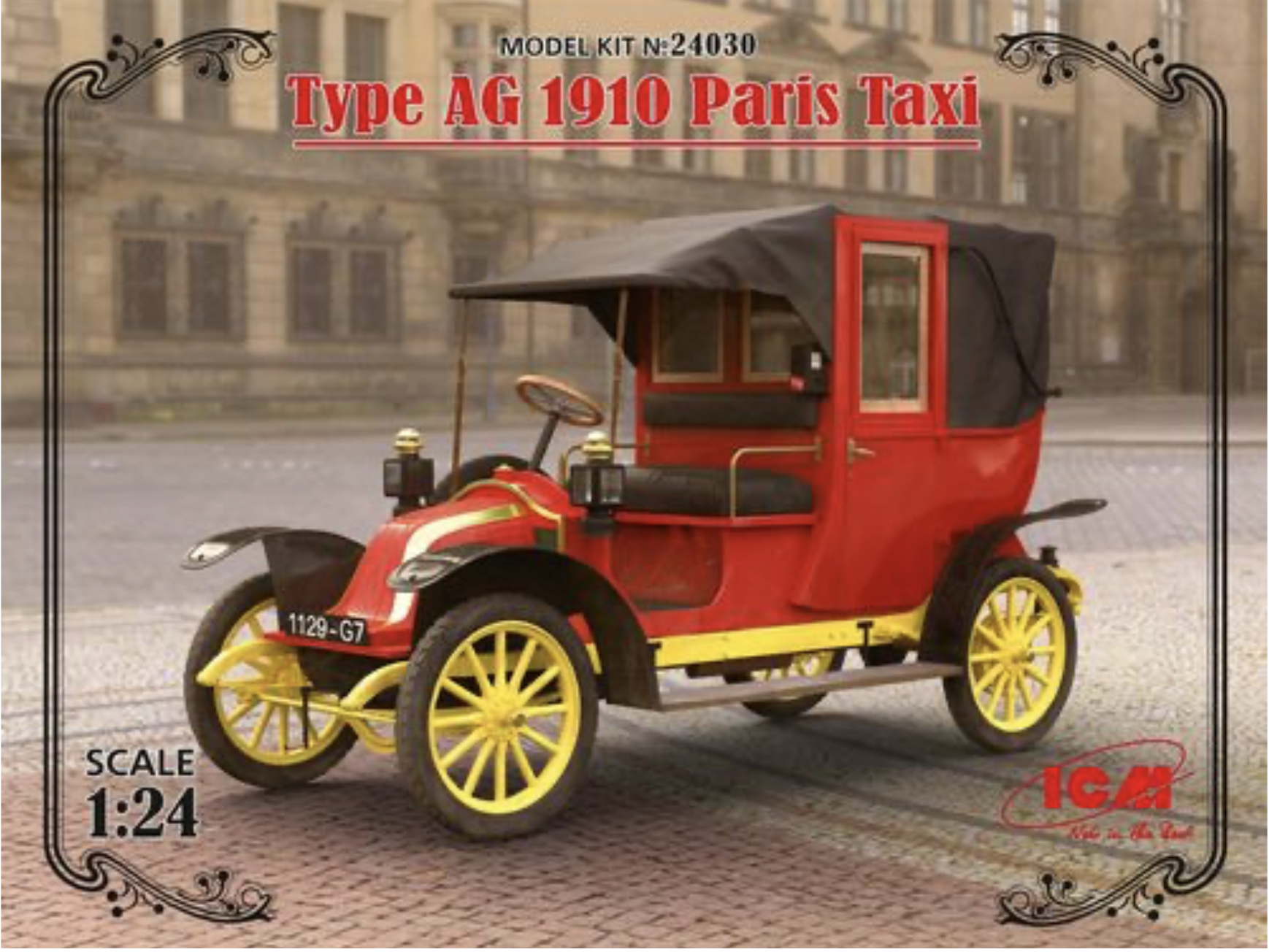 Type AG 1910 Paris Taxi ICM 1/24