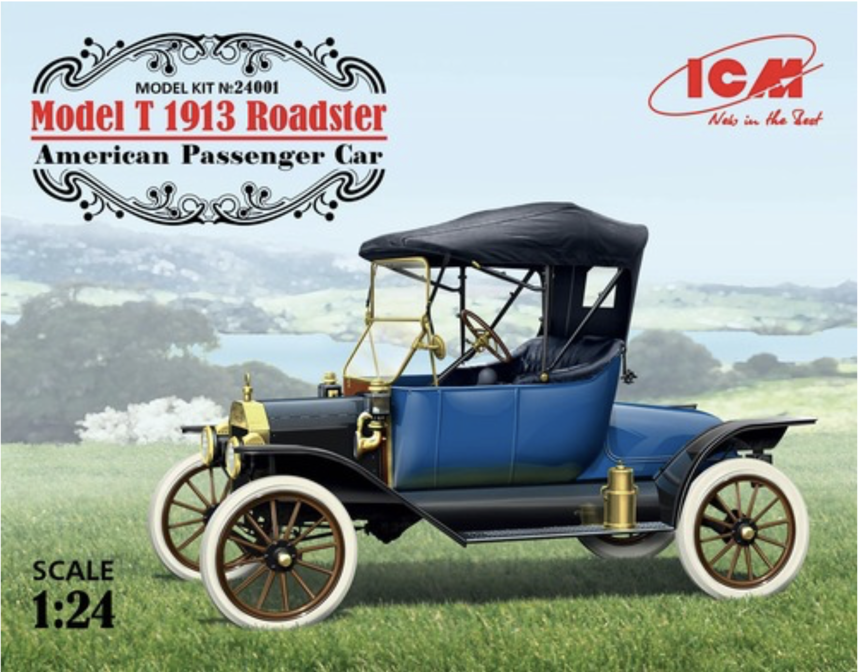 Model T 1913 Roadster, American Passenger Car ICM 1/24