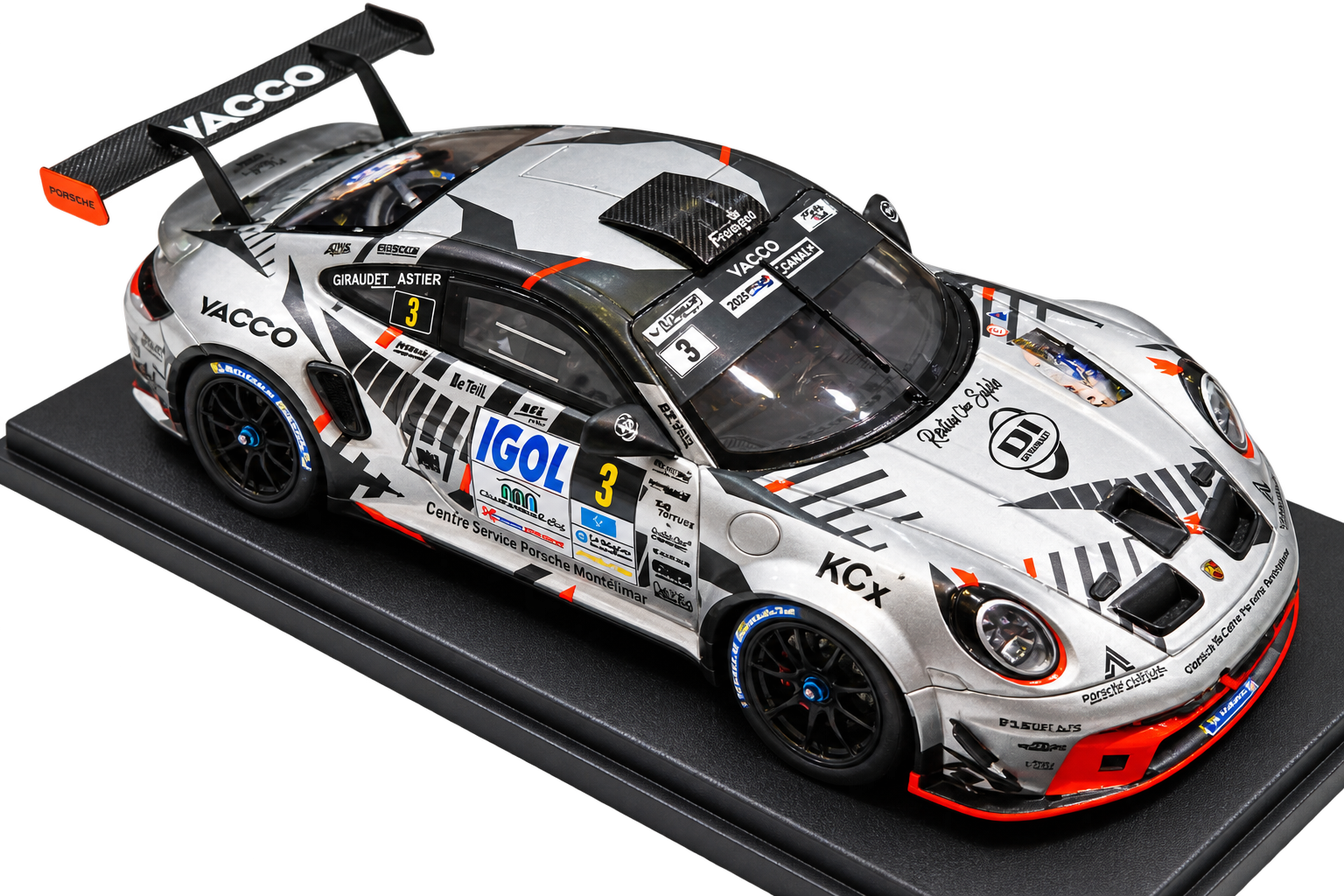 PORSCHE 992 RALLY GT+ RALLYE RH NE-CHARBONNIERES 2026 R. ASTIER - D. GIRAUDET DMS LEGEND'S 1/43