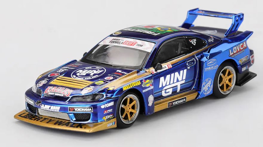 Nissan Silvia (S15) LB-Super Silhouette #555 - 2025 Formula Drift - MINIGT 1/64