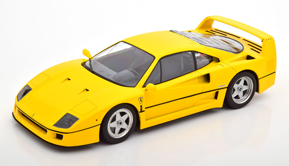 FERRARI F40 JAUNE K SCALE K 1987 1/18°