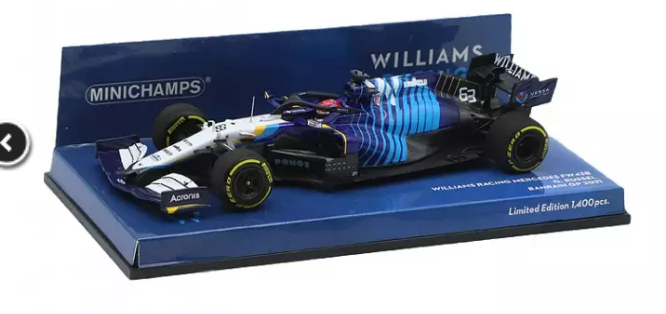 WILLIAMS FW43B LATIFI BAHRAIN GP 2021 MINICHAMPS 1/43°