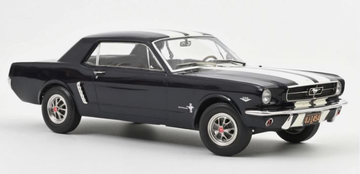 Ford Mustang Coupé 1966 Bleu Brume Nocturne métallisé - NOREV 1/18