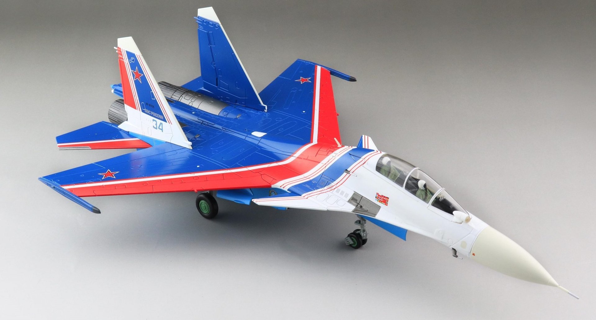 SUKHOI SU-30 RUSSIAN KNIGHTS BLUE 34 2019 HOBBY MASTER 1/72°