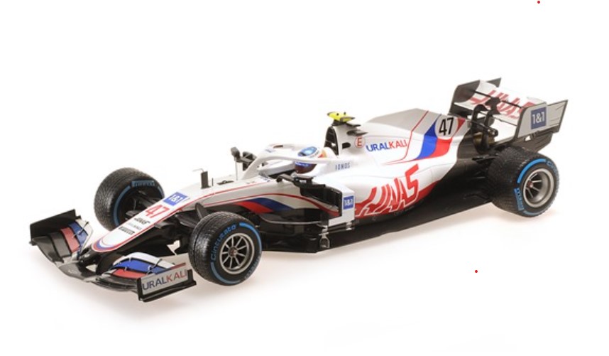 HAAS F1 TEAM VF-21 MICK SCHUMACHER BELGIAN GP 2021 MINICHAMPS 1/18°