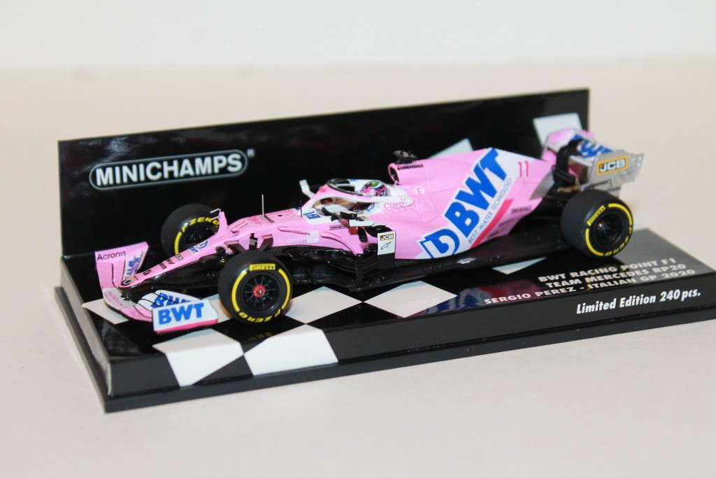 BTW RACING POINT F1 TEAM MERCEDES RP20 - N°11 ITALIAN GP 2020 MINICHAMPS 1/43°