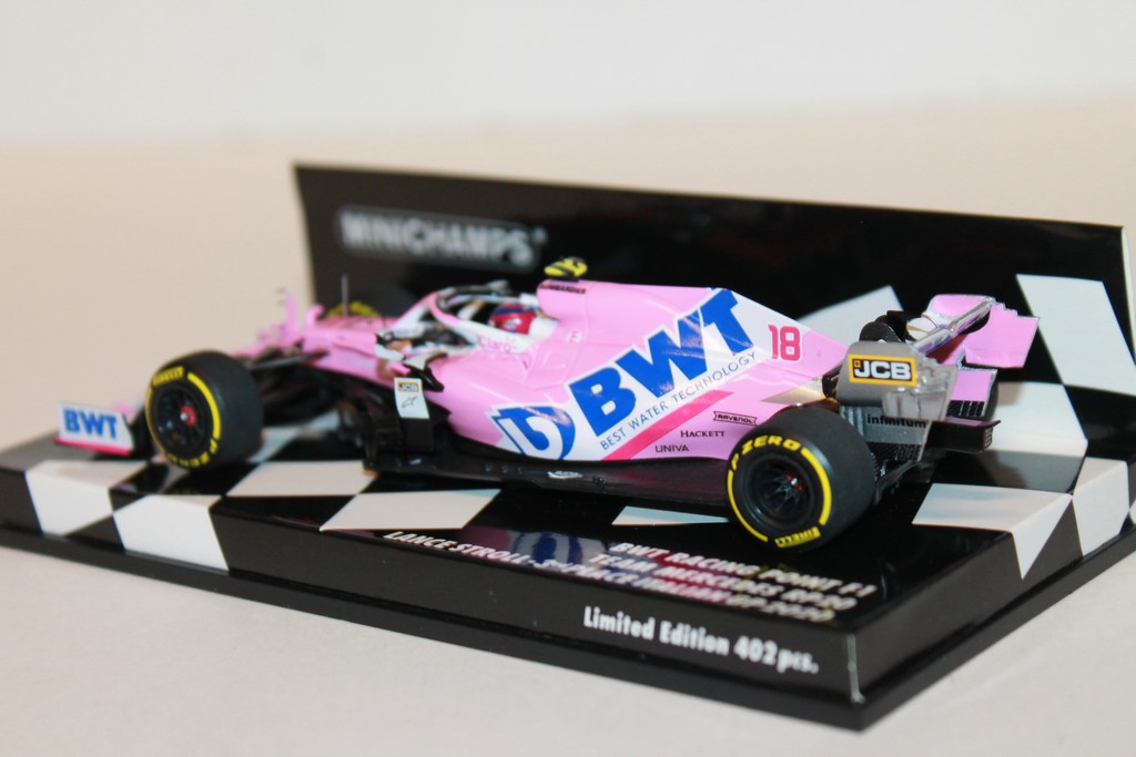 BTW RACING POINT F1 TEAM MERCEDES RP20 - N°18 3rd PLACE ITALIAN GP 2020 MINICHAMPS 1/43°