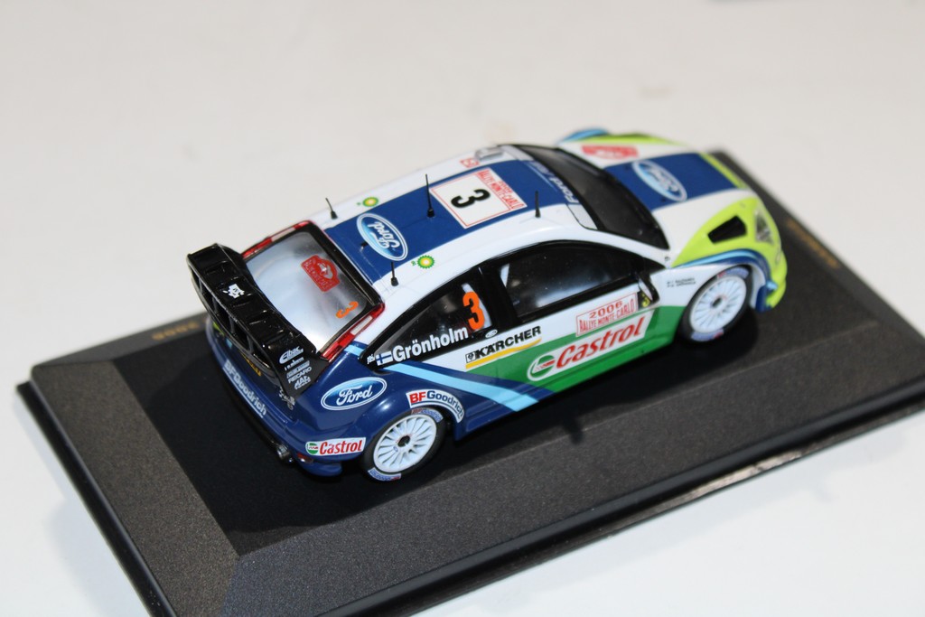 FORD FOCUS RS WRC #3 M.GRONHOLM - T.RAUTIAINEN WINNER RALLY MONTE CARLO 2006 IXO 1/43°
