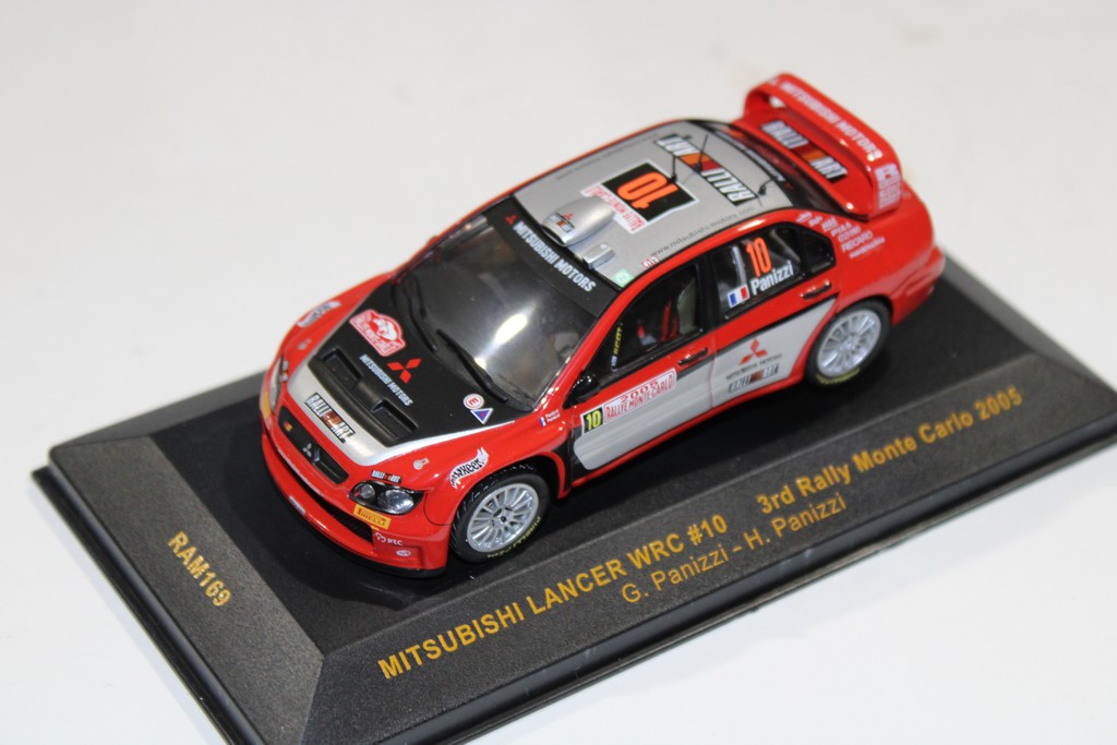 MITSUBISHI LANCER WRC #10 G.PANIZZI - H.PANIZZI 3RD RALLY MONTE CARLO 2005 IXO 1/43°