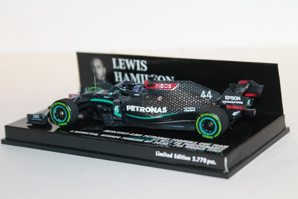 MERCEDES F1 W11 N°44 HAMILTON WINNER TURKISH GP 2020 MINICHAMPS 1/43°