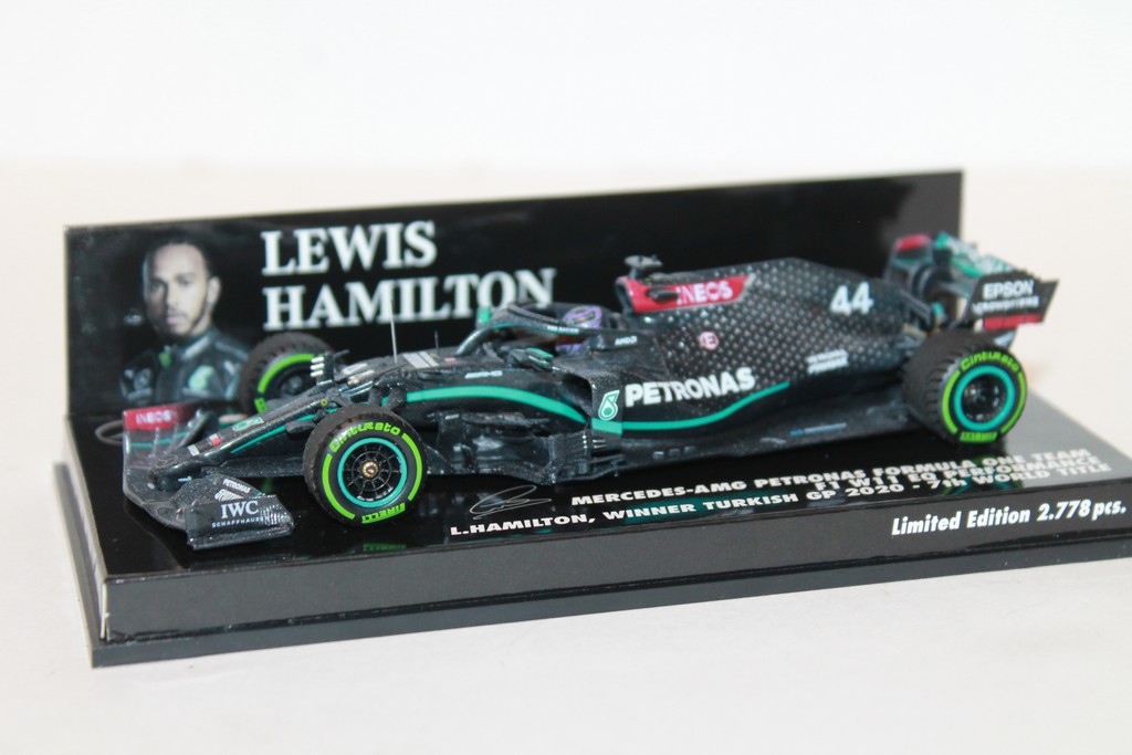 MERCEDES F1 W11 N°44 HAMILTON WINNER TURKISH GP 2020 MINICHAMPS 1/43°