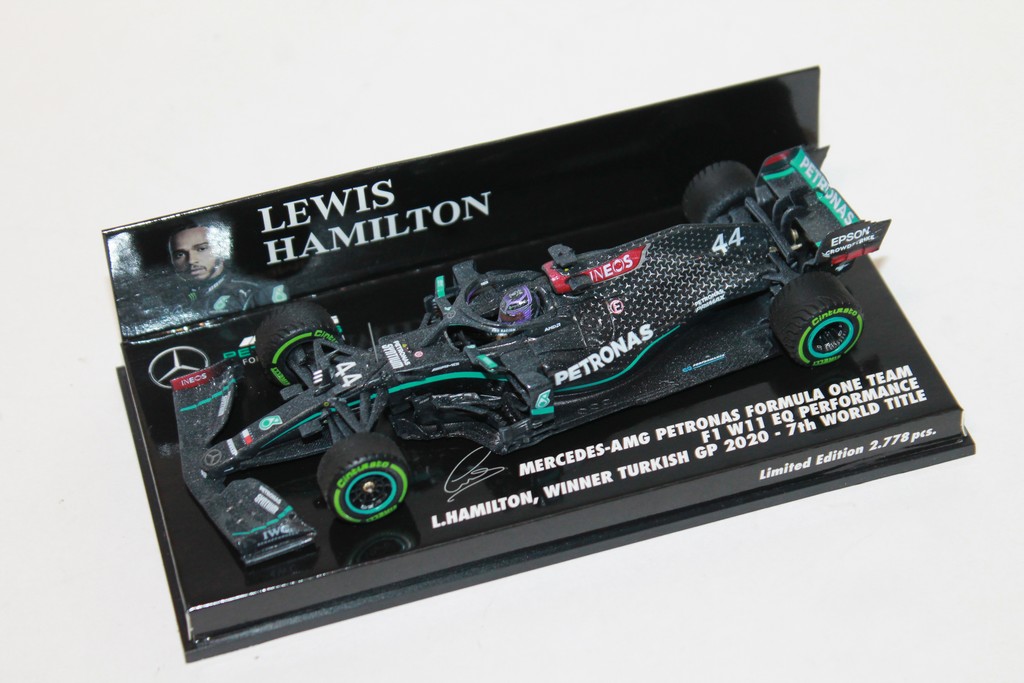 MERCEDES F1 W11 N°44 HAMILTON WINNER TURKISH GP 2020 MINICHAMPS 1/43°