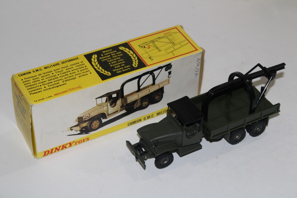 GMC MILITAIRE DEPANNAGE 1960 DINKY TOYS 1/43°