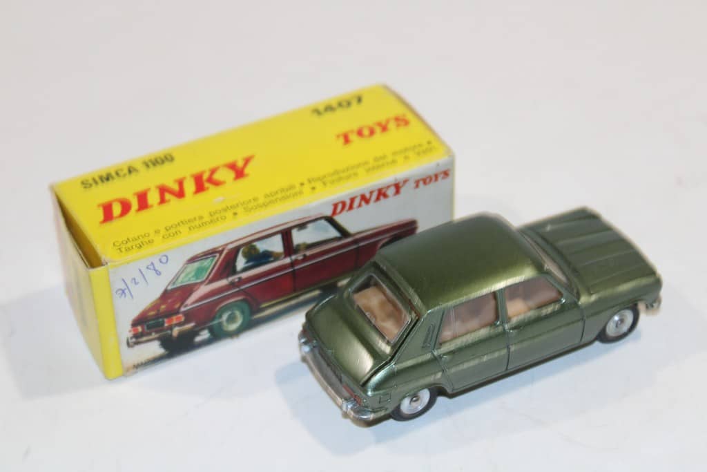Ancienne Boîte Vide Dinky Toys – Simca 1100 Police – Collection échelle 1:100
