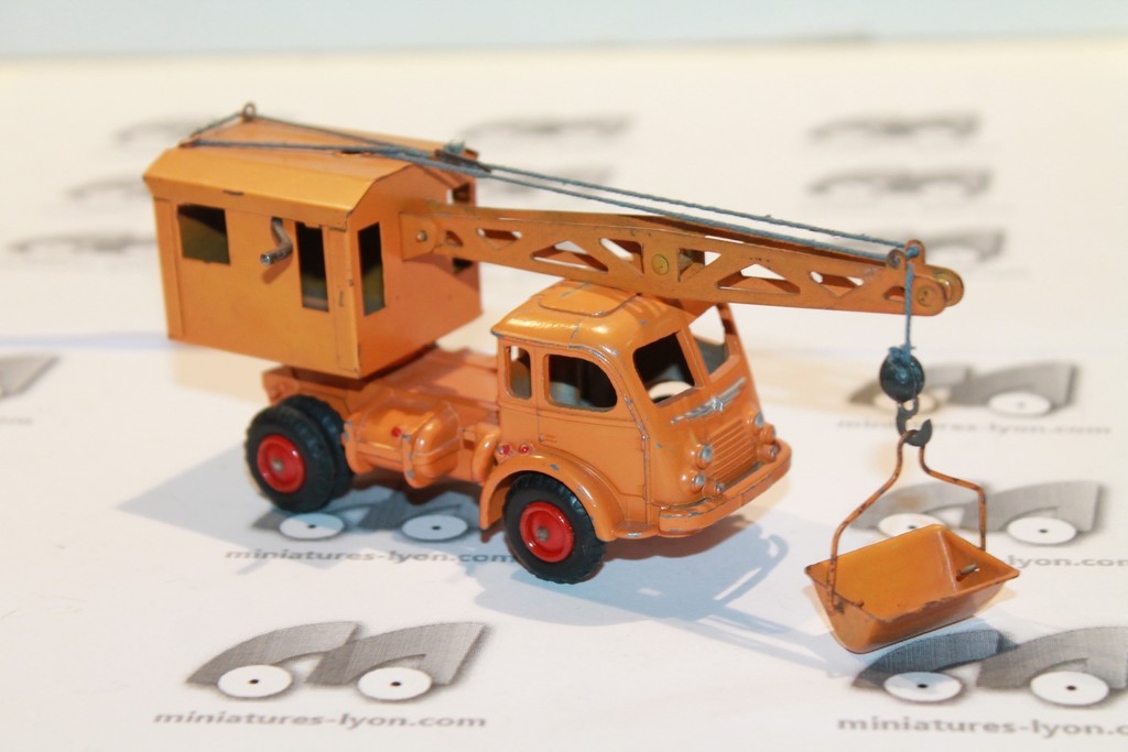 RENAULT 120CV CAMION GRUE ET GODET ORANGE CIJ 1/43°
