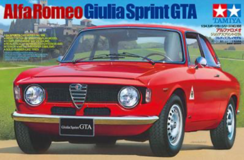 MAQUETTE ALFA ROMÉO GIULIA SPRINT GTA 1/24 sports car RED TAMIYA
